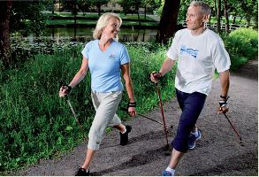 Nordic Walking Couple