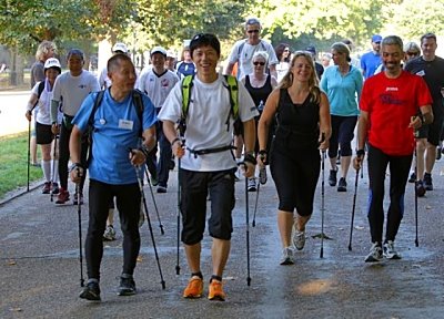 Nordic Walking In Hyde Park, London Opt