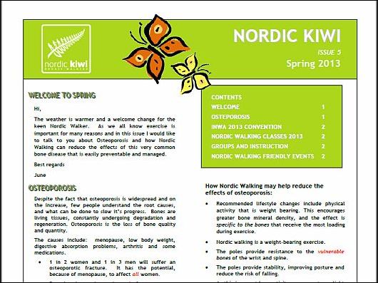 Nordic Walking Newsletter Spring 2013